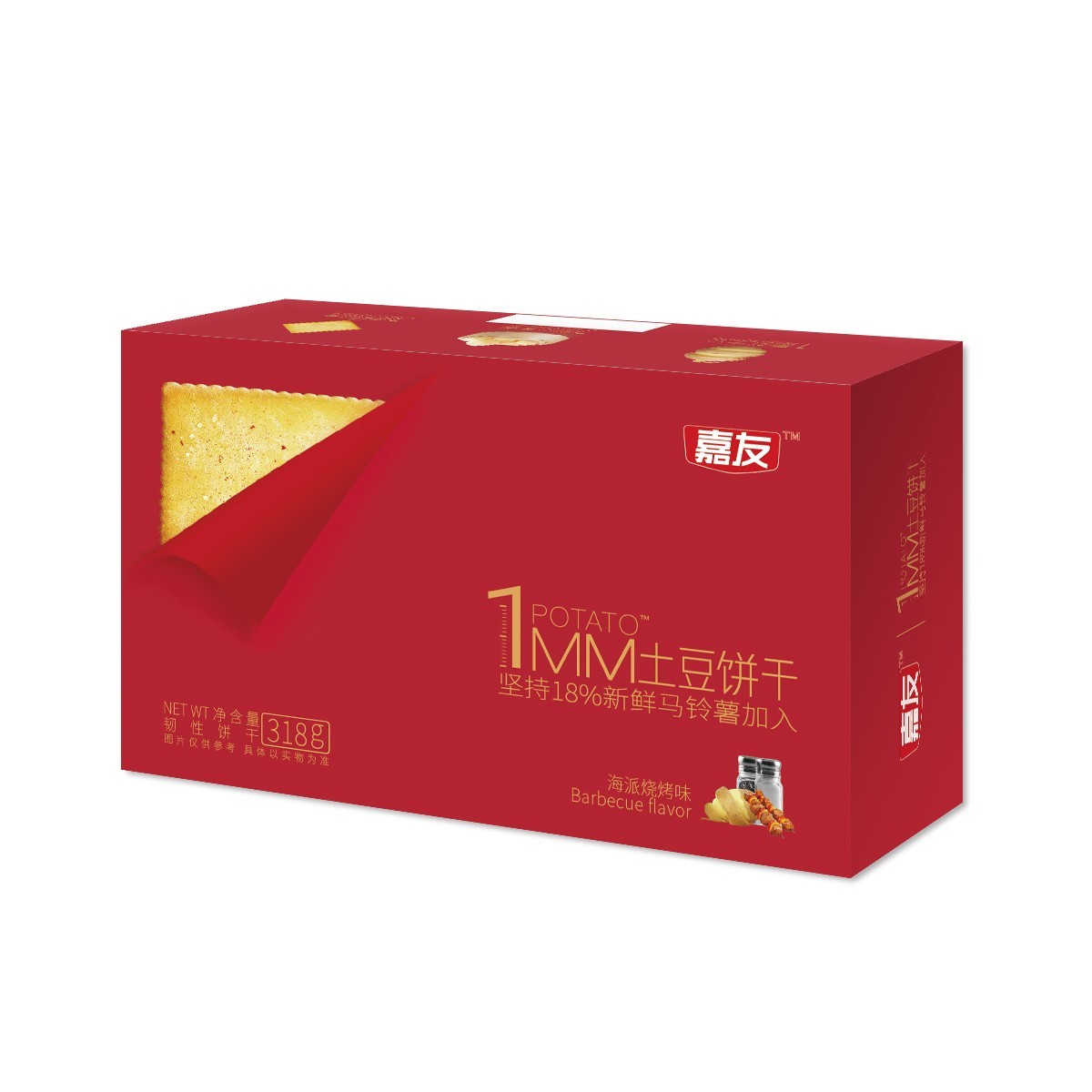 嘉友1MM海派燒烤味土豆餅干